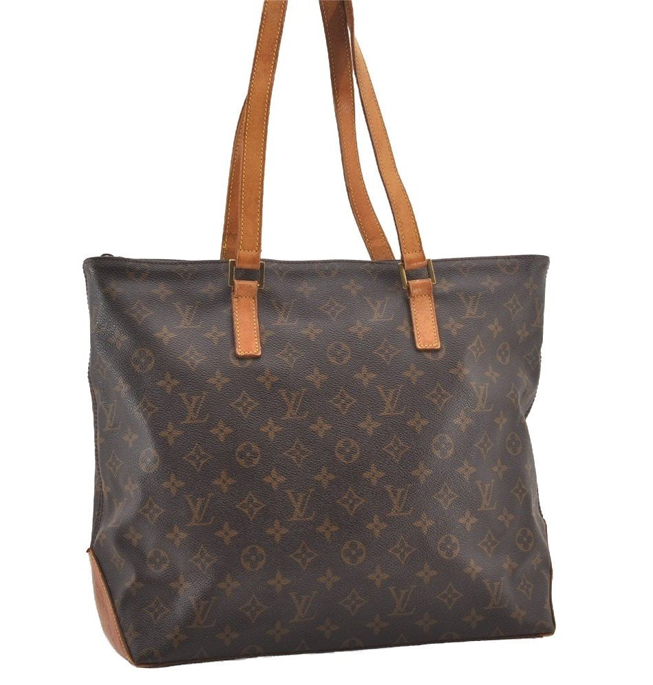 Authentic Louis Vuitton Monogram Cabas Mezzo Shoulder Tote Bag M51151 LV 3103J