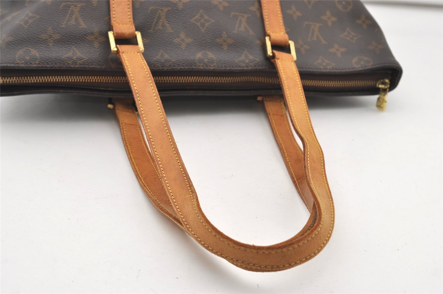 Authentic Louis Vuitton Monogram Cabas Mezzo Shoulder Tote Bag M51151 LV 3103J