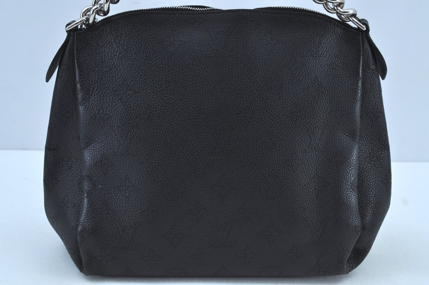 Auth Louis Vuitton Mahina Babylone Chain BB 2Way Hand Bag Black M51223 LV 3104I