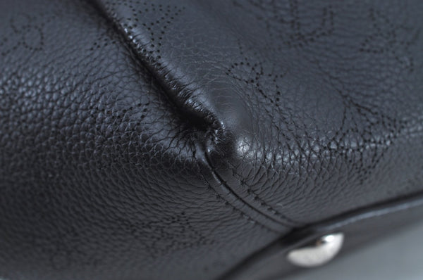 Auth Louis Vuitton Mahina Babylone Chain BB 2Way Hand Bag Black M51223 LV 3104I