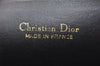 Authentic Christian Dior Vintage Shoulder Cross Bag Purse Leather Black 3104K