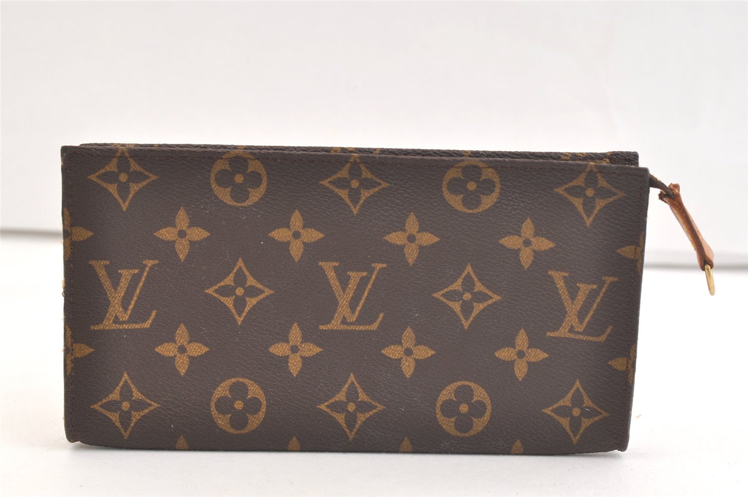 Authentic Louis Vuitton Monogram Pouch For Bucket GM LV Junk 3105K