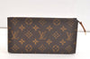 Authentic Louis Vuitton Monogram Pouch For Bucket GM LV Junk 3105K