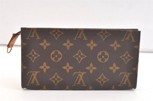 Authentic Louis Vuitton Monogram Pouch For Bucket GM LV Junk 3105K