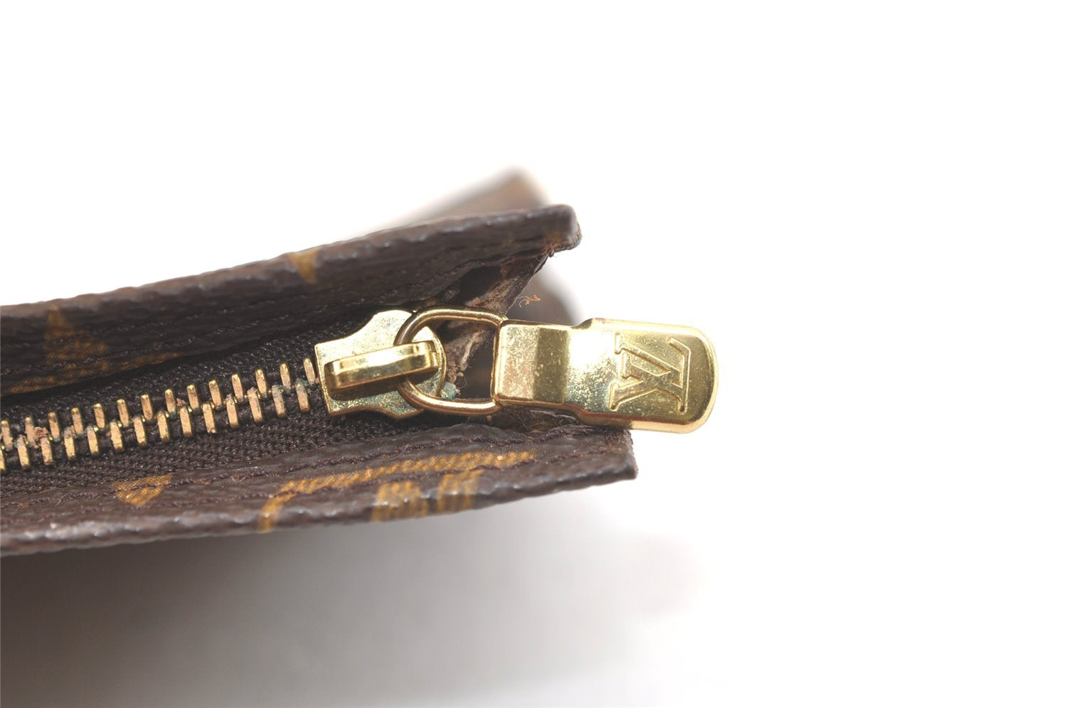 Authentic Louis Vuitton Monogram Pouch For Bucket GM LV Junk 3105K