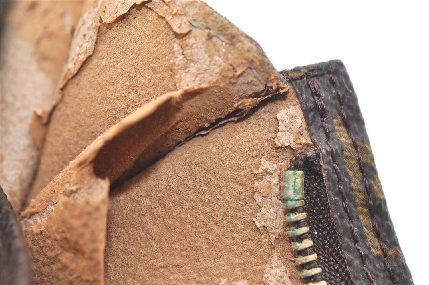 Authentic Louis Vuitton Monogram Pouch For Bucket GM LV Junk 3105K