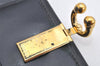 Authentic GUCCI Vintage Bifold Wallet Purse Leather Navy Blue 3106K