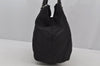 Authentic PRADA Vintage Nylon Tessuto Leather Tote Hand Bag Black 3107J