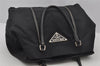 Authentic PRADA Vintage Nylon Tessuto Leather Tote Hand Bag Black 3107J