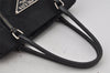 Authentic PRADA Vintage Nylon Tessuto Leather Tote Hand Bag Black 3107J