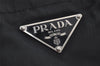 Authentic PRADA Vintage Nylon Tessuto Leather Tote Hand Bag Black 3107J