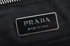 Authentic PRADA Vintage Nylon Tessuto Leather Tote Hand Bag Black 3107J