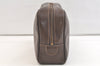Authentic GUCCI Vintage Clutch Hand Bag Purse Leather Brown 3107K