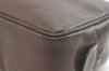 Authentic GUCCI Vintage Clutch Hand Bag Purse Leather Brown 3107K