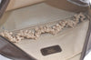 Authentic GUCCI Vintage Clutch Hand Bag Purse Leather Brown 3107K