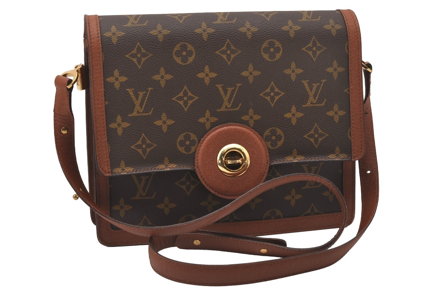 Authentic Louis Vuitton Monogram Raspail Shoulder Cross Body Bag M51372 LV 3108I