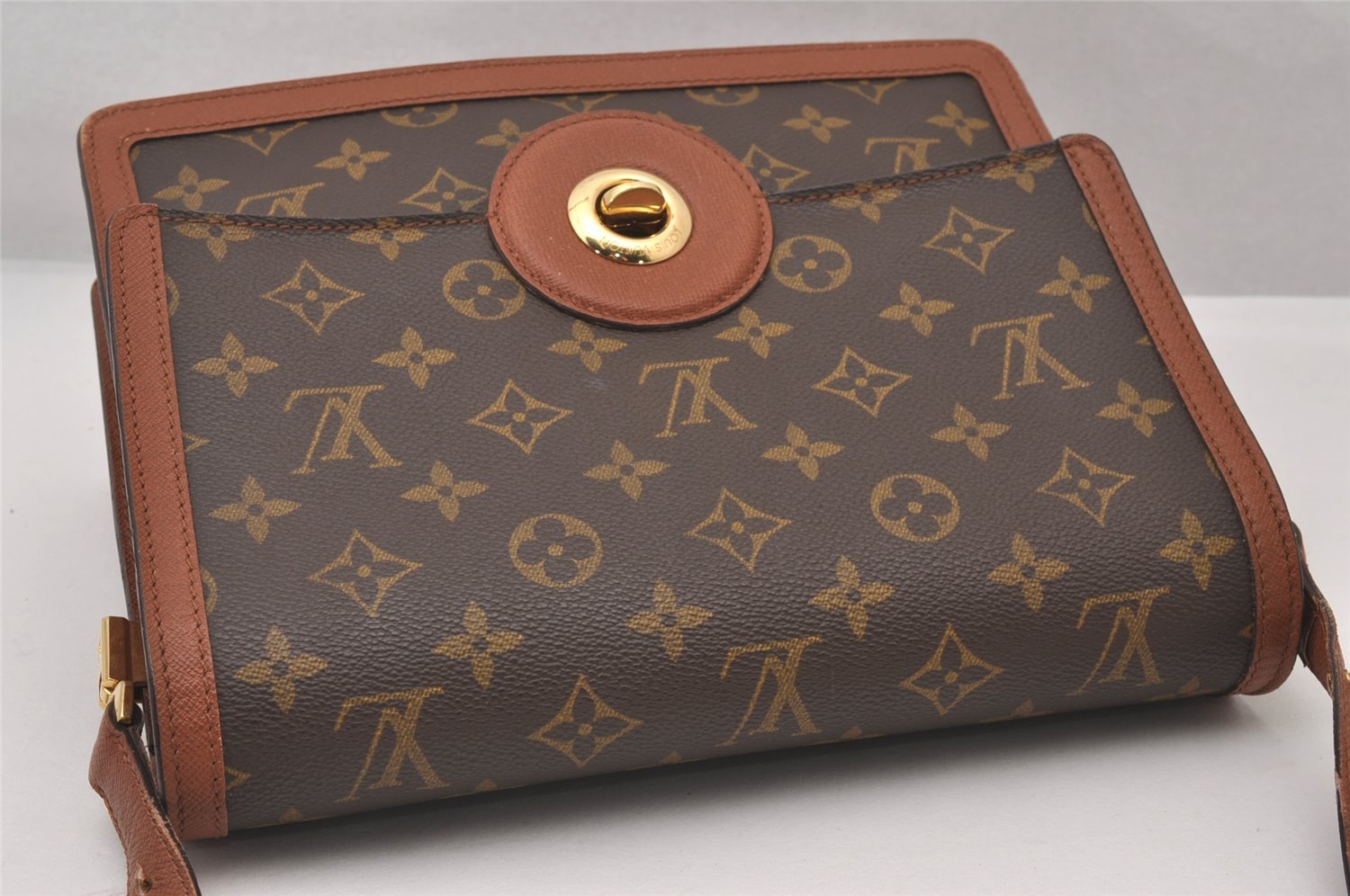 Authentic Louis Vuitton Monogram Raspail Shoulder Cross Body Bag M51372 LV 3108I