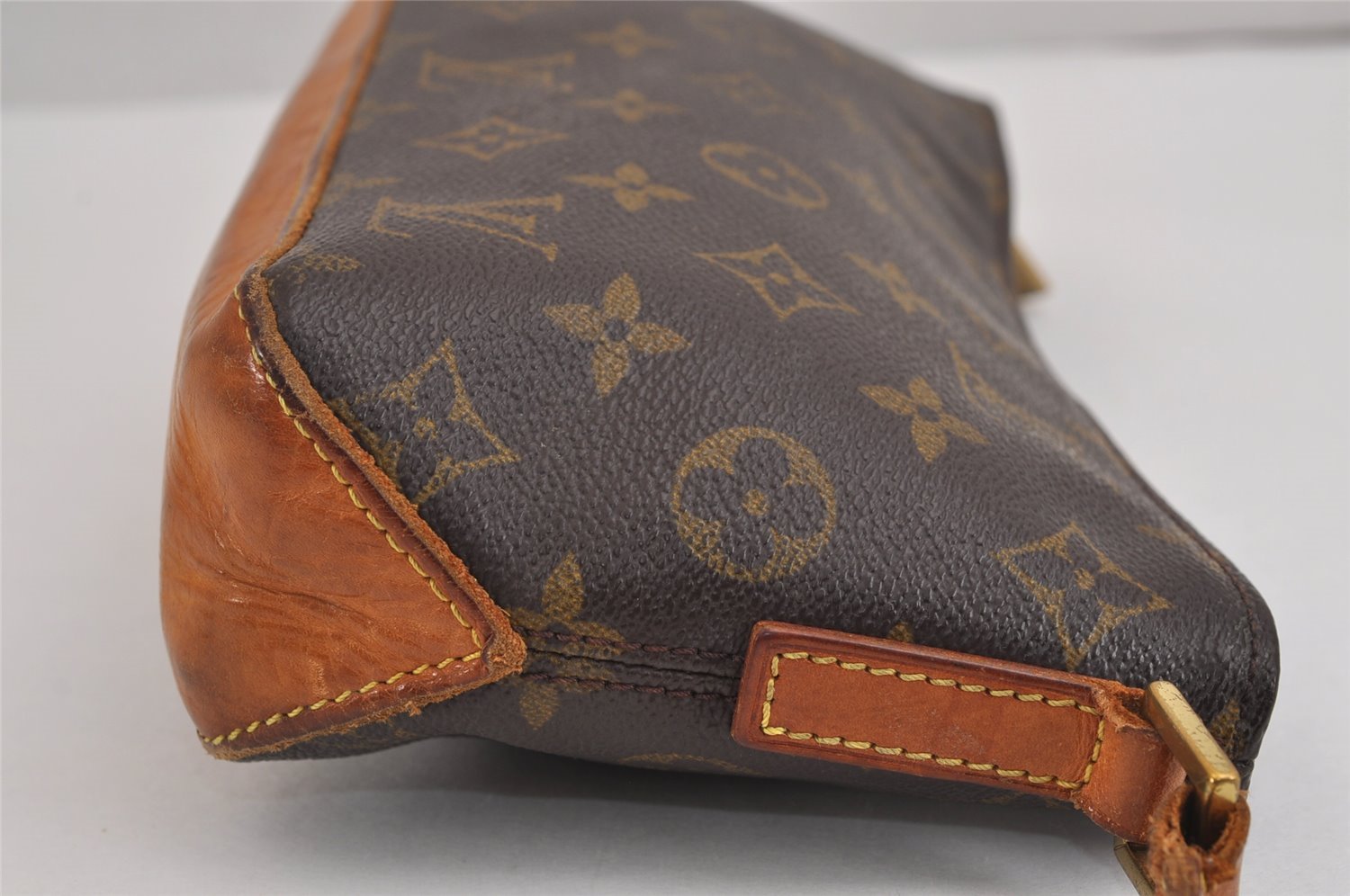 Authentic Louis Vuitton Monogram Trotteur Shoulder Cross Bag M51240 Junk 3108J