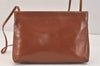 Authentic Salvatore Ferragamo Vara Shoulder Cross Bag Leather Brown SF 3108K