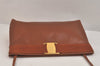 Authentic Salvatore Ferragamo Vara Shoulder Cross Bag Leather Brown SF 3108K