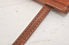 Authentic Salvatore Ferragamo Vara Shoulder Cross Bag Leather Brown SF 3108K