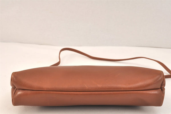 Authentic Salvatore Ferragamo Vara Shoulder Cross Bag Leather Brown SF 3108K