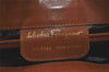 Authentic Salvatore Ferragamo Vara Shoulder Cross Bag Leather Brown SF 3108K