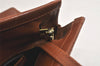 Authentic Salvatore Ferragamo Vara Shoulder Cross Bag Leather Brown SF 3108K