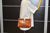 Authentic Salvatore Ferragamo Vara Shoulder Cross Bag Leather Brown SF 3108K