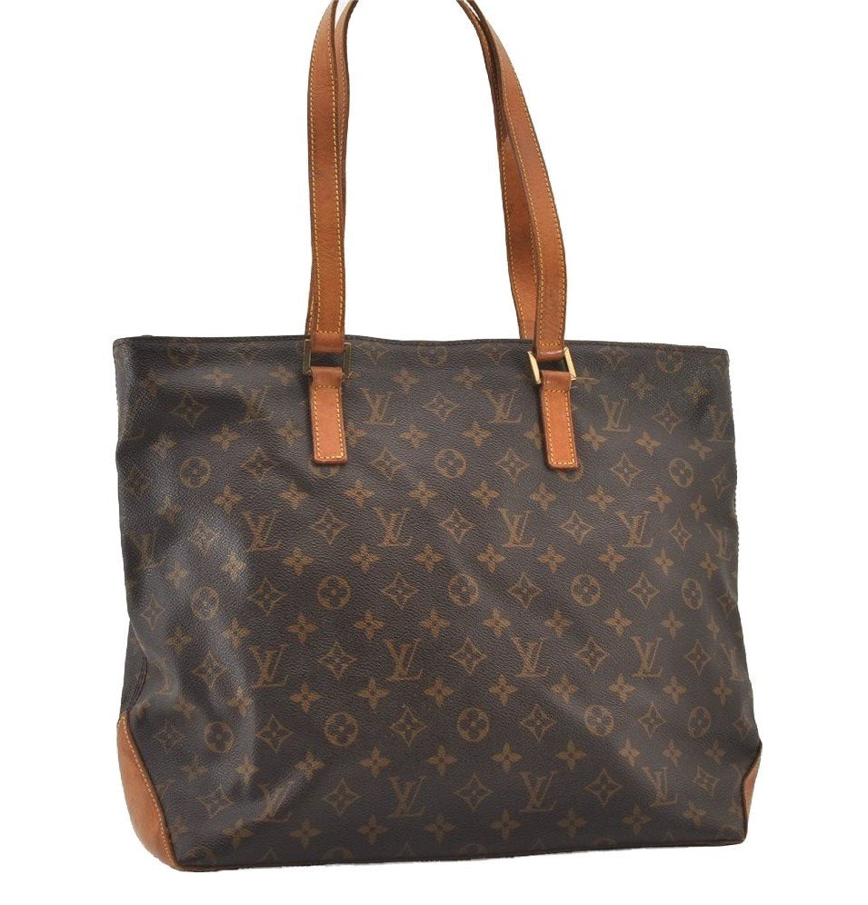 Authentic Louis Vuitton Monogram Cabas Mezzo Shoulder Tote Bag M51151 LV 3109J