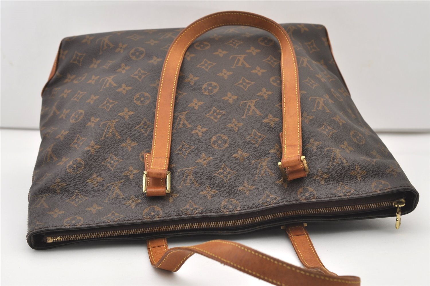 Authentic Louis Vuitton Monogram Cabas Mezzo Shoulder Tote Bag M51151 LV 3109J