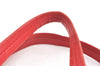 Authentic CELINE Horizontal Cabas Vintage Shoulder Tote Bag Leather Red 3111I