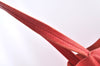 Authentic CELINE Horizontal Cabas Vintage Shoulder Tote Bag Leather Red 3111I