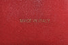 Authentic CELINE Horizontal Cabas Vintage Shoulder Tote Bag Leather Red 3111I