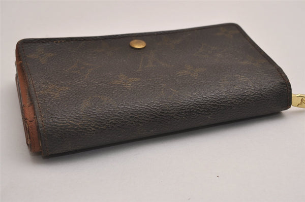 Auth Louis Vuitton Monogram Porte Monnaie Billets Tresor Wallet M61730 LV 3111J