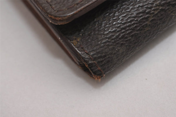 Auth Louis Vuitton Monogram Porte Monnaie Billets Tresor Wallet M61730 LV 3111J