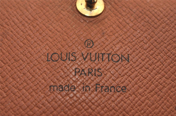 Auth Louis Vuitton Monogram Porte Monnaie Billets Tresor Wallet M61730 LV 3111J