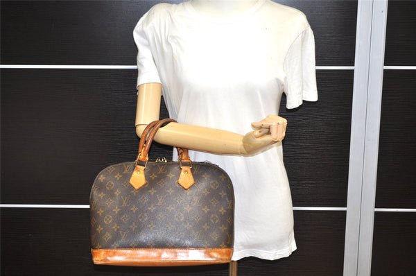 Authentic Louis Vuitton Monogram Alma Hand Bag Purse M51130 LV 3111K