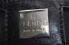 Authentic FENDI Vintage Shoulder Hand Bag Purse Nylon Leather Black 3112I