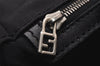 Authentic FENDI Vintage Shoulder Hand Bag Purse Nylon Leather Black 3112I