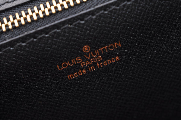 Authentic Louis Vuitton Epi Montaigne 27 Clutch Hand Bag Blue M52655 LV 3113I