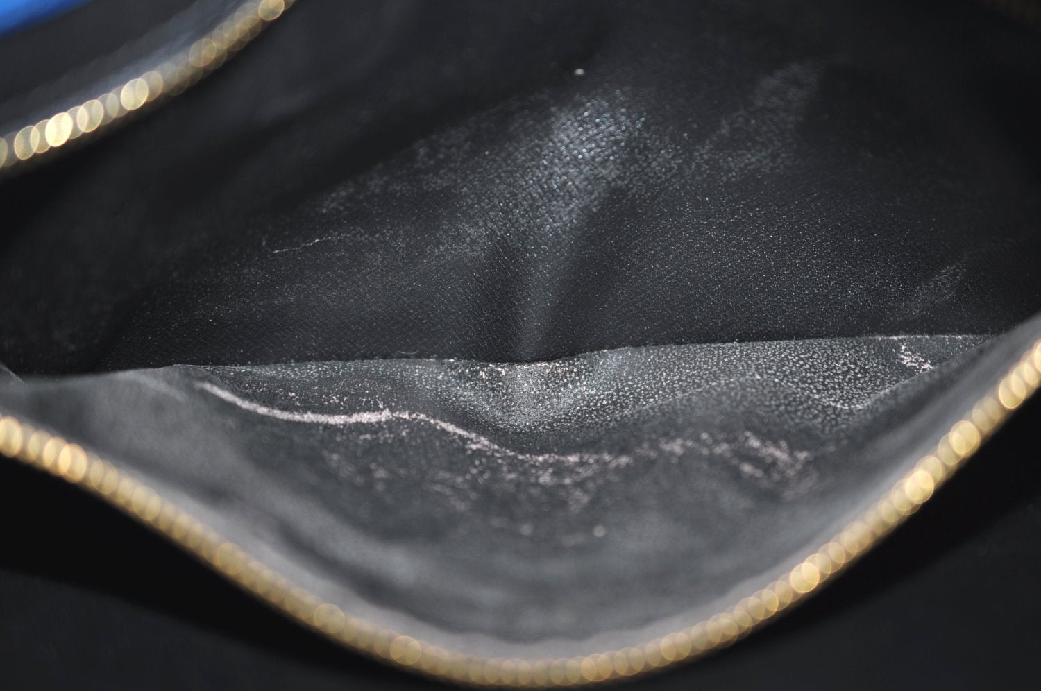 Authentic Louis Vuitton Epi Montaigne 27 Clutch Hand Bag Blue M52655 LV 3113I