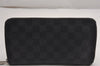 Authentic Louis Vuitton Damier Graphite Zippy Organizer Wallet N63077 Junk 3113J