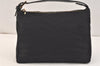 Authentic FENDI Zebra Pattern Hand Bag Purse Canvas Leather Black 3114K