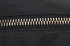 Authentic FENDI Zebra Pattern Hand Bag Purse Canvas Leather Black 3114K