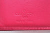 Authentic Louis Vuitton Vernis Portefeuille Viennois Wallet Red M91254 LV 3115F