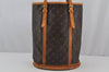 Authentic Louis Vuitton Monogram Bucket GM Shoulder Tote Bag M42236 Junk 3115J