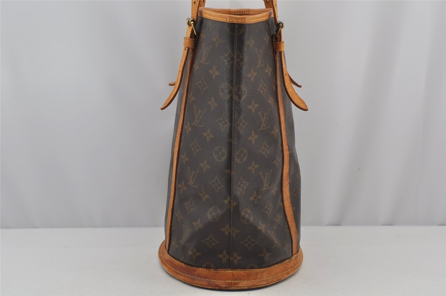 Authentic Louis Vuitton Monogram Bucket GM Shoulder Tote Bag M42236 Junk 3115J