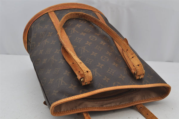 Authentic Louis Vuitton Monogram Bucket GM Shoulder Tote Bag M42236 Junk 3115J