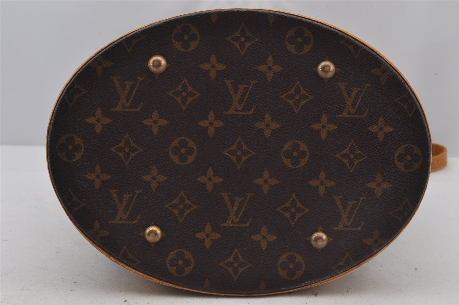 Authentic Louis Vuitton Monogram Bucket GM Shoulder Tote Bag M42236 Junk 3115J